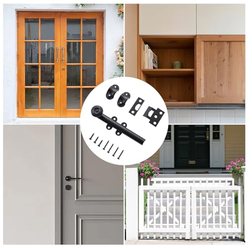 HOME MASTER HARDWARE 6 Inch Dutch Door Bolt and Latch, 1 Pack Oil Rubbed Bronze Slide Bolt Lock for Interior Dutch Doors, Barn Doors, Wooden Fence, Patio Doors