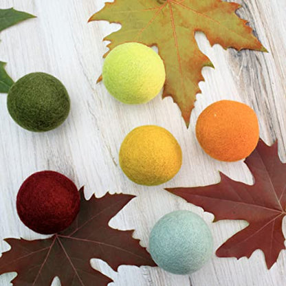 Friendsheep Wool Dryer Balls, Organic Reusable Fabric Softener Alternative for Laundry, Handmade, Fair Trade, Hypoallergenic, Eco-Friendly, Plastic-Free (6 Pack XL - Harvest Moon) | Reusable fabric softener alternative Organic wool, handmade, fair trade,