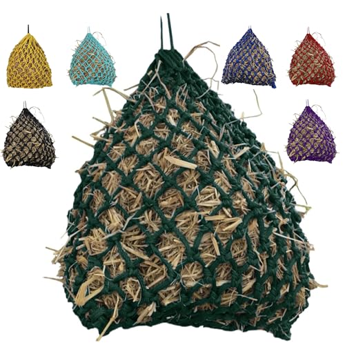 Majestic Ally 2”x2” Holes Highly Durable Very Sturdy 36" Hay Net with for Horses, Goat etc. - color: Hunter Green