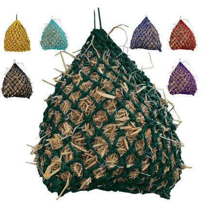 Majestic Ally 2”x2” Holes Highly Durable Very Sturdy 36" Hay Net with for Horses, Goat etc. - color: Hunter Green
