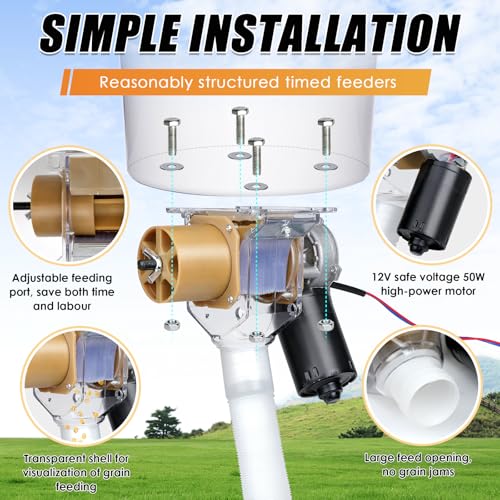 Timed Automatic Chicken Feeder 16 Groups of Timer & Quantitative