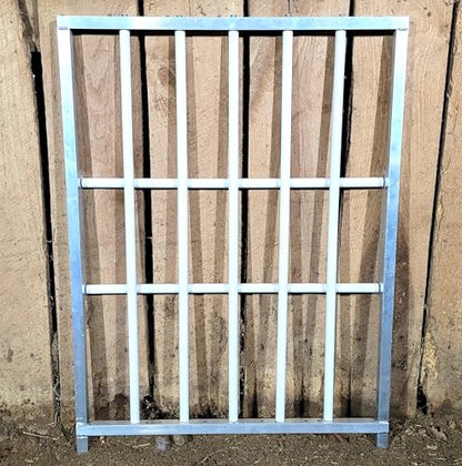 Aluminum 30-Inch-Long by 40-Inch-Tall Sheep & Goat Lamb & Kid Creep Feeding Panel Feeder Feed