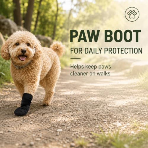 Dog Recovery Boot for Injured Paws, Breathable Dog Shoes with Non-Slip Sole - size: L (Paw Width 2.8'')