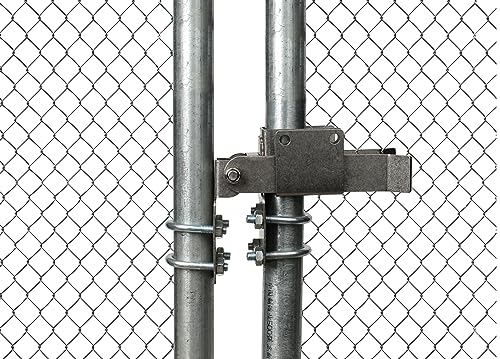 Chain Link Residential Strong Arm Double Gate Latch,Use This Double Gate Latch Where 2 Gates Swing Together.The Minimum Distance Between Doors is 2 ",Chain Latch for 1-1/4" Gate Frames Pipe Sizes.