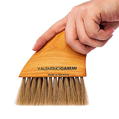 Beach Sand Brush – Soft Horsehair Body & Feet Sand Remover – Wooden Handle with Strap – Gentle Skin Cleaning Tool – Made in Germany