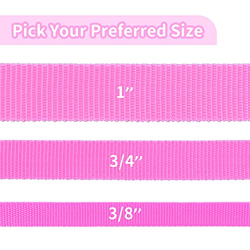 HIKISS Long Dog Leash Obedience Recall Training Agility Lead with Thickening Material for Large Dog - 15ft 20ft 30ft 50ft 100ft Training Leash(Pink 15ft) - color: T7:Large Dog Thicken pink, size: 15 Feet