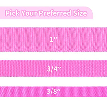 HIKISS Long Dog Leash Obedience Recall Training Agility Lead with Thickening Material for Large Dog - 15ft 20ft 30ft 50ft 100ft Training Leash(Pink 15ft) - color: T7:Large Dog Thicken pink, size: 15 Feet