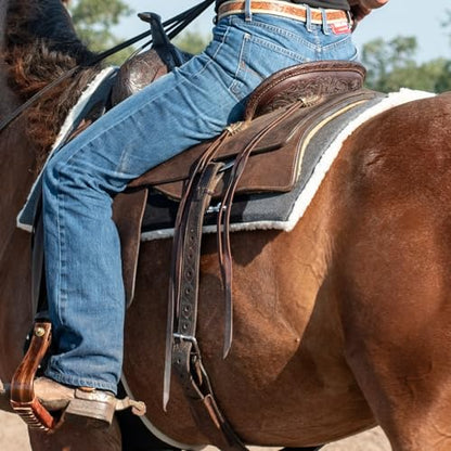 Classic Equine Performance Trainer Saddle Pad, Felt Top, Grey