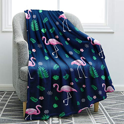Jekeno Flamingo Gifts Blanket Tropical Throw Blanket - color: Flamingo4, size: 50"x60"