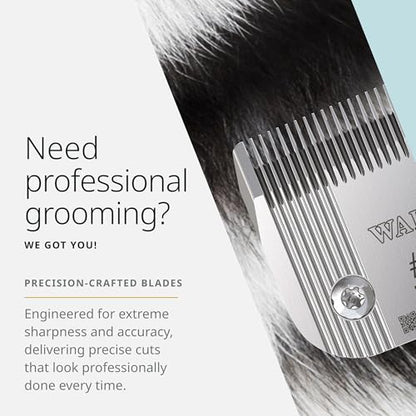 Wahl Pro Animal Prime Series Blades - Professional Fine Tooth Pet Clipper for Horse, Cat & Dog Grooming - Made from High-Carbon Steel - #9, 2.0mm - size: #9