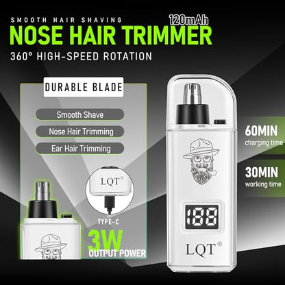 Men's Professional Hair Clipper & Beard Trimmer Kit, 7-in-1 All-in-One Grooming Set with Electric Shaver, Ceramic T-Blade, Nose Trimmer & Ear Hair Remover for Barbers and Home Use (3) - color: B6