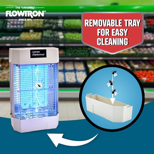 Flowtron Indoor Bug Zapper, 120W UV, Shock Grid, 2000 Sq Ft, UL