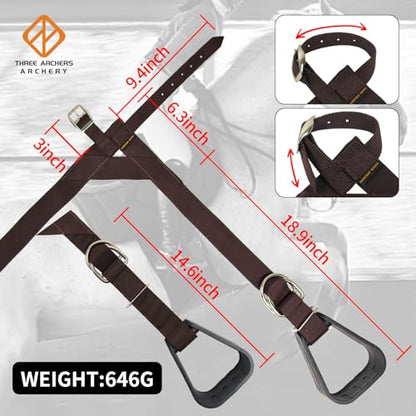 THREE ARCHERS Buddy Stirrups for Western Saddle for Kids Horseback Riding