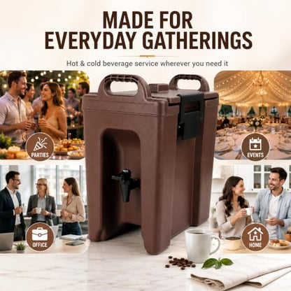 YUANHAO 2.5 Gallon Insulated Beverage Dispenser - size: 2.5 GAL