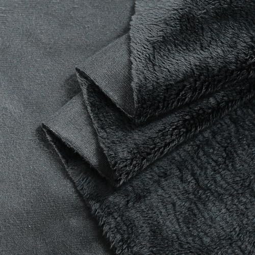 Surf turtle Black Super Soft Minky Fabric by The Yard, 36"x60" - color: Black