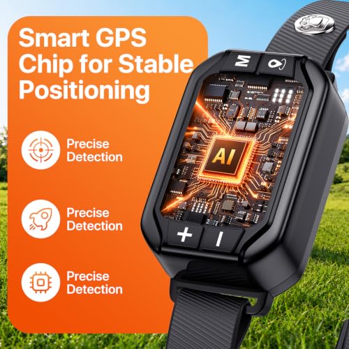 GPS Wireless Dog Fence System, Electric Fence for Dogs, 3 Training Modes