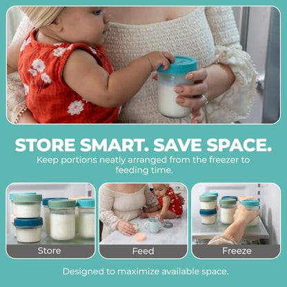 Mason Bottle Glass Breastmilk Storage Jars with Airtight Lids, 8oz,12-Pack - size: 8oz Jar Set (12 Pack)