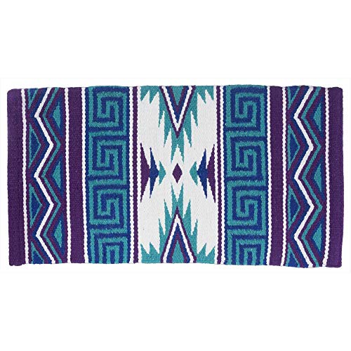 Tough 1 Mayan Wool Saddle Blanket - color: Teal