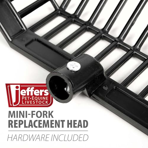 Jeffers 12-Tine Mini Fork Head – Compact Replacement Fork Scoop for Barns, Stalls, Hay, Bedding, Waste, Polystyrene Tines, 11" Wide, Fits Standard Handles, Lightweight Fork Head Only - size: 12 Tines - 1 Pack