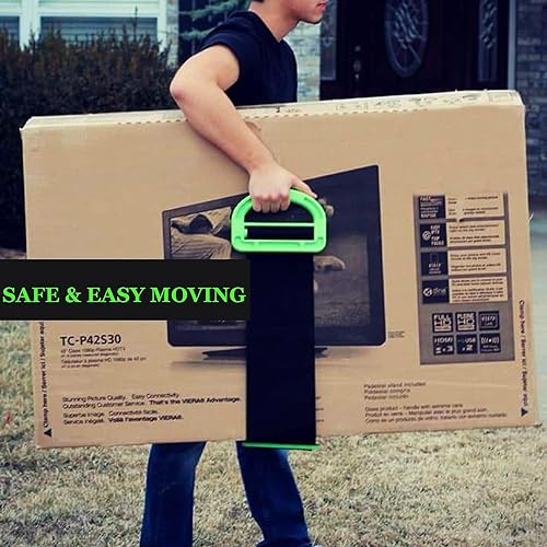 Moving Straps,2 Pack 1-Person Adjustable Handle Moving Lifting Strap for Moving Furniture, Appliances, Objest Up to 600lbs - color: Green-1Person Straps