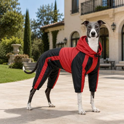 Pet Apparel Large Dog Clothing Raincoat Pet Clothes Rain Coat For Big Large Dogs Red Green Waterproof (L-S, Red) - color: Red, size: L-S (Medium Dog ~30lbs)