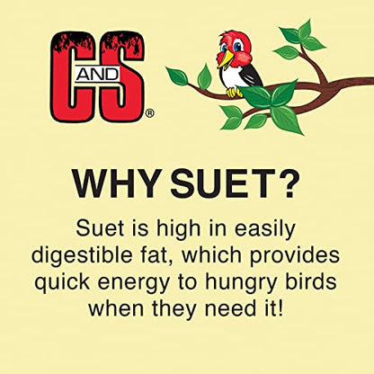 C&S Wild Bird Peanut Suet Nuggets Mega Box, 8 Pounds (Pack of 2) - size: 8 Pound (Pack of 2)