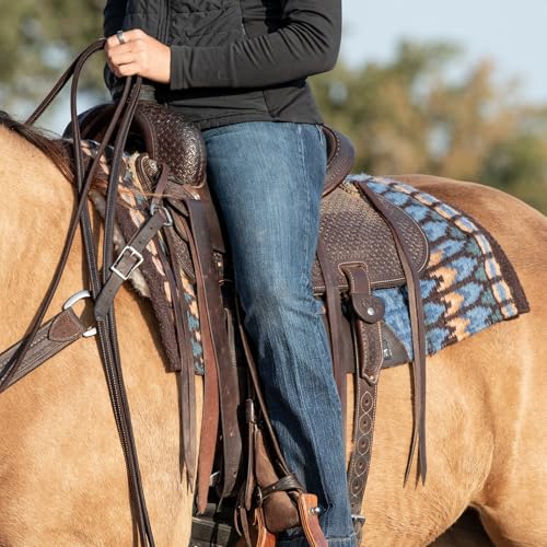 Classic Equine SensorFlex with Blanket Top Contour Pad, 1-inch Fleece, Coffee-Fawn, 34 x 38