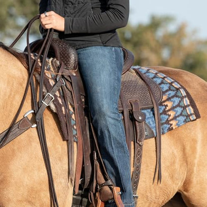Classic Equine SensorFlex with Blanket Top Contour Pad, 1-inch Fleece, Coffee-Fawn, 34 x 38