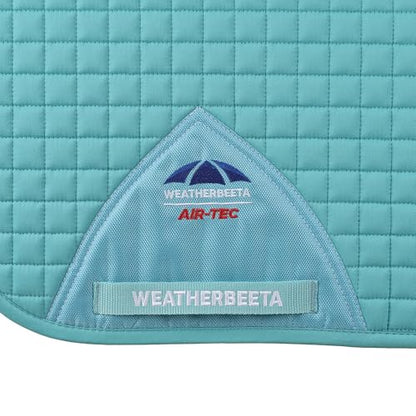 WeatherBeeta Prime Air-Tec Dressage Saddle Pad - color: Light Aqua, size: Large