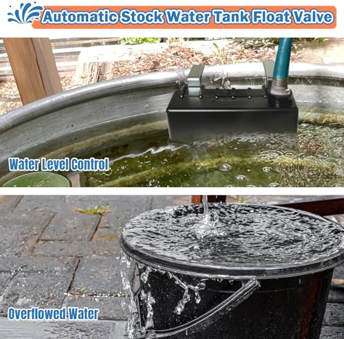 Water Trough Float Valve for Stock Tank,Automatic Livestock Waterer Level - style: Stock Tank Float Valve-1PCS