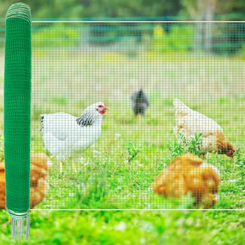 Temporary Fence with Posts 4' x 100' for for Dogs Outdoor Backyard - size: 4' x 100'