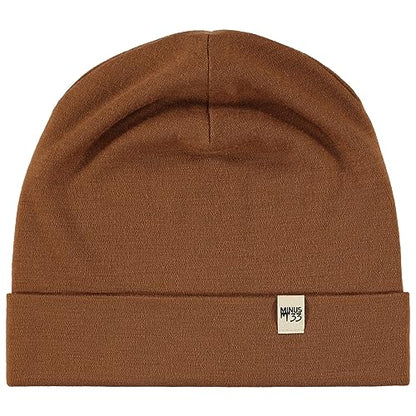 100% Merino Wool Cuff Beanie - Mens & Womens Warm Winter Hat - Watch Cap - Toque - Novelty Beanie - One Size Fits Most - color: Golden Brown