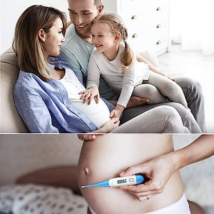 Boncare Rectal Thermometer for Baby 2 Packs (Light Blue+Green) - color: Light Blue+Green