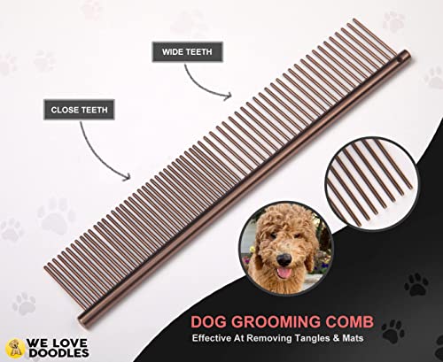 Dog Grooming Scissors Kit, 4 Pieces, Curved, Straight & Thinning Shears Set - size: Medium