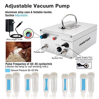 6L Goat Milking Machine (Classic Model) and Cow Milking Teat Cup Replacement (Tube Included)