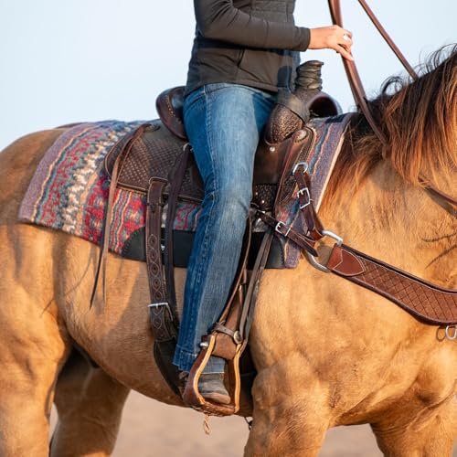 Classic Equine ESP Contour Blanket Top Pad, 3/4-inch, Slate-Fawn, 34 x 38