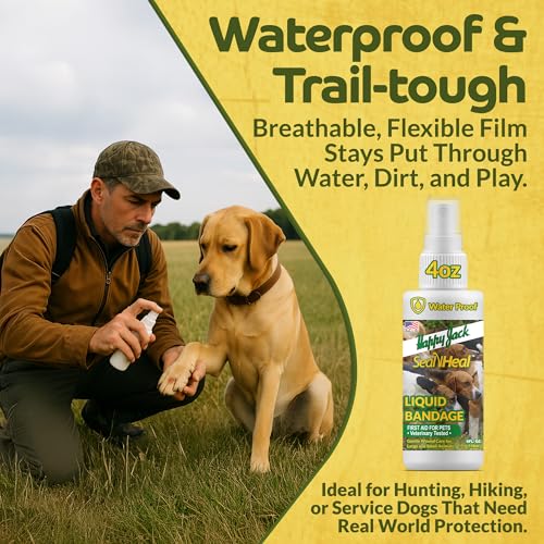 HAPPY JACK Seal 'N Heal Liquid Bandage for Dogs, Cats, Pets, 4 oz