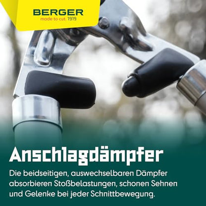 Berger hedge shear comfort 4595 with serrated blades and damper, length 57 cm - size: Heckenschere mit Wellenschliff 580mm