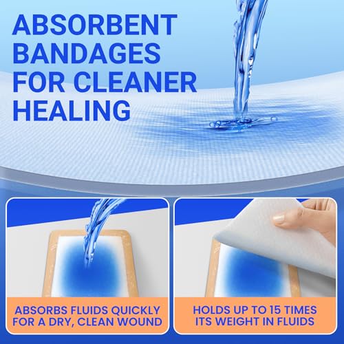Large Waterproof Bandages 6x6 Silicone Foam Dressing Sensitive Skin, 5 PCS - style: 6"X6"(5PCS)