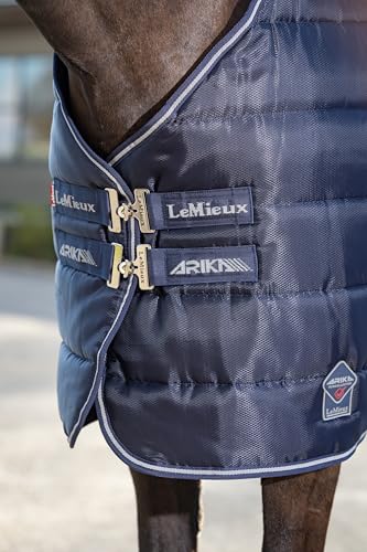 LeMieux Arika Stable-Tek 200g Blanket - Diamond Ripstop Outer - Breathable and Stain Repellent - Navy - 78" - size: 78"