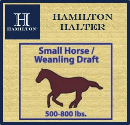 Hamilton Quality Horse Halter, 500-800 lbs, Red - color: Red, size: Small, 500-800lbs