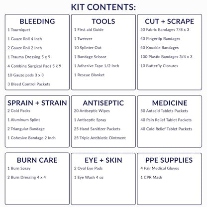MFASCO OSHA/ANSI 2021 Class B First Aid Cabinet | 3-Shelf with Meds - size: 3 Shelf, style: W/ Medications