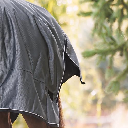 Country Pride Extreme Vortex High Neck Heavyweight Turnout Blanket, 1680D Ripstop Nylon with Dupont Teflon, 300g Insulation, Waterproof Breathable, Extended Shoulder Gusset, Adjustable Straps (88) - size: 88
