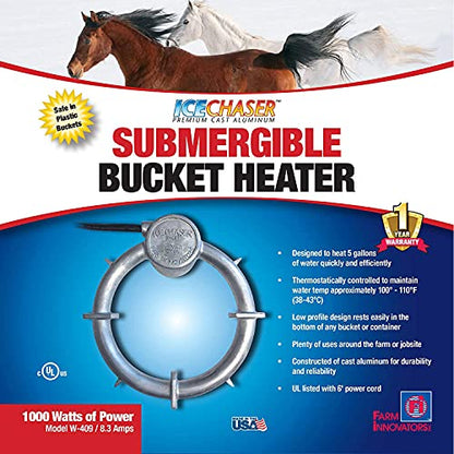 Farm Innovators W-409 Submergible Bucket Heater, 1000W - size: Single