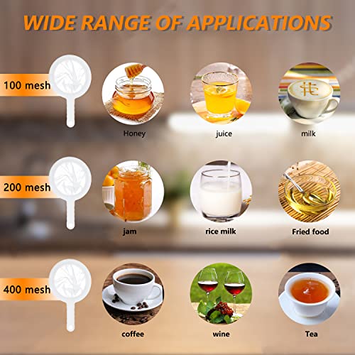 Kitchen Ultra-Fine Nylon Mesh Strainer 5.51 Inch (100 mesh) - size: 100 mesh