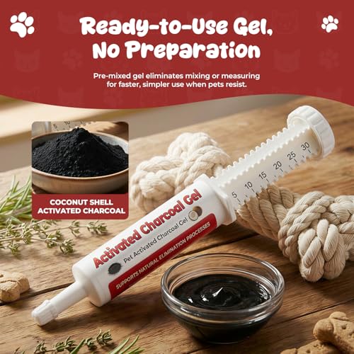 Activated Charcoal Paste for Dogs & Cats, Emergency Pet First Aid Support