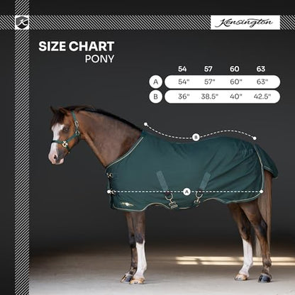 Kensington Poly Cotton Stable Sheet Pony Fit - color: B- Navy, size: 60"