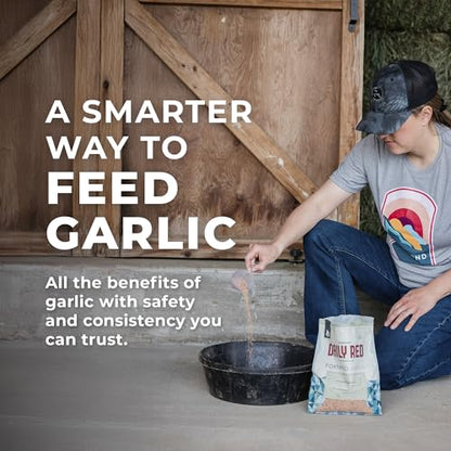Daily Red Fortified w/Garlic - Horse Vitamin & Mineral Supplement 5 lb Pouch - size: 5 LB Garlic