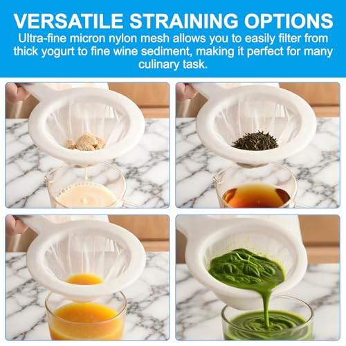 1PCS Ultra-Fine Nylon Mesh Strainer, 200 Mesh - color: 1 PCS, size: 200 Mesh