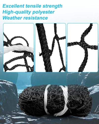5x5Ft Round Bale Hay Net, Knotless Slow Feeder Hay Net for Horses - size: 5x5Ft